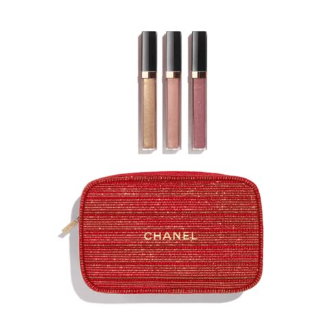 chanel beauty holiday gift set|Chanel tweed makeup gift set.